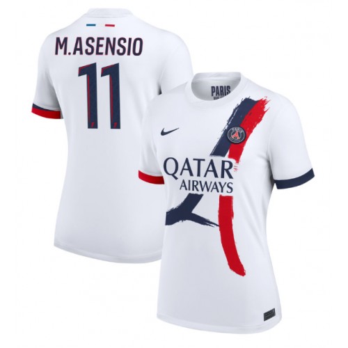 Dres Paris Saint-Germain Marco Asensio #11 Gostujuci za Žensko 2024-25 Kratak Rukav